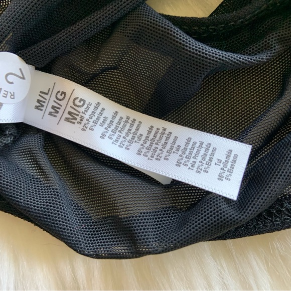 FINAL PRICE! Mapale Polka Dot Teddy Lingerie Bodysuit Black Lace M/L NWT NEW - Picture 8 of 9